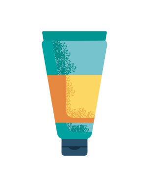 beyaz üzerine düz merhem tübü