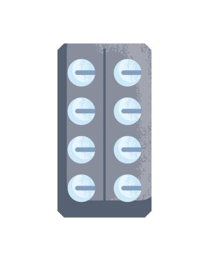 beyaz üzerine düz hap paketi tasarımı