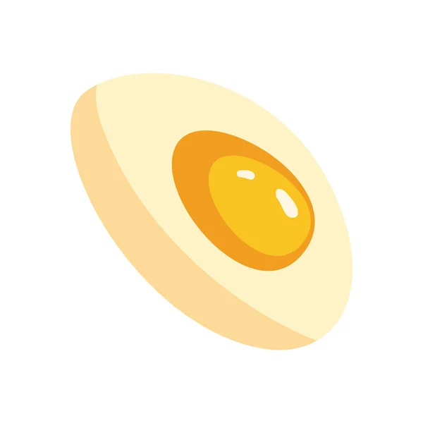 Дизайн Плоского Яйця Над Білим — стоковий вектор