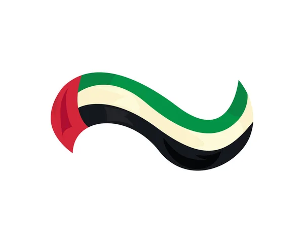 Design Banner Plana Emirados Árabes Unidos Sobre Branco — Vetor de Stock