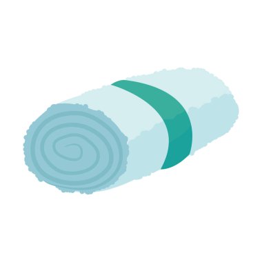 Beyaz üzerine spa havlusu tasarımı