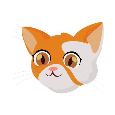 Beyaz yerine kedi yüzü çizimi