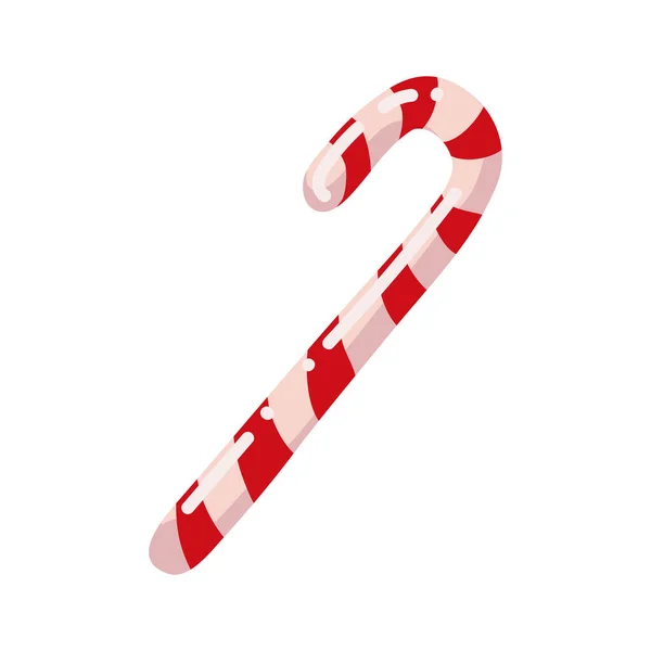 Christmas Candy Cane White — Stock Vector