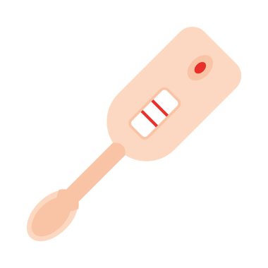 Beyaz arkaplanda HIV test simgesi