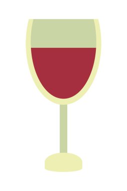 Beyaz arka plan üzerinde şarap cam kutsal kişilerin resmi