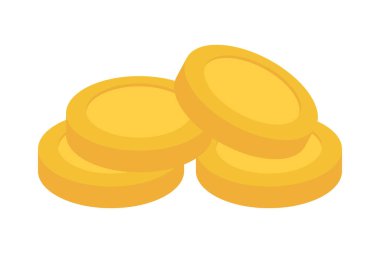 Beyaz arkaplanda Hanuka gelt simgesi