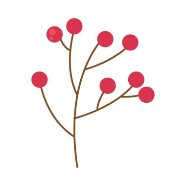 Beyaz arkaplanda böğürtlen dalı simgesi