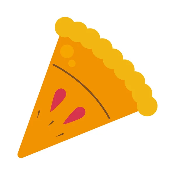 Ikon Pie Slice Pada Latar Belakang Putih - Stok Vektor