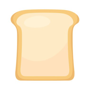 Beyaz arkaplanda ekmek somunu simgesi