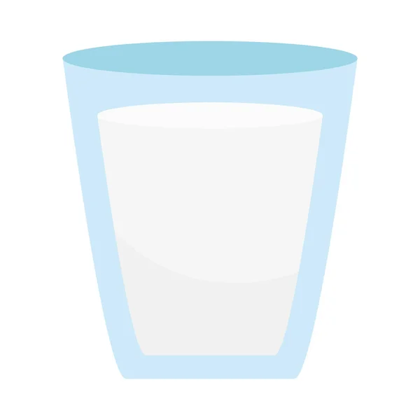 白い背景にミルクガラスのアイコン — ストックベクタ