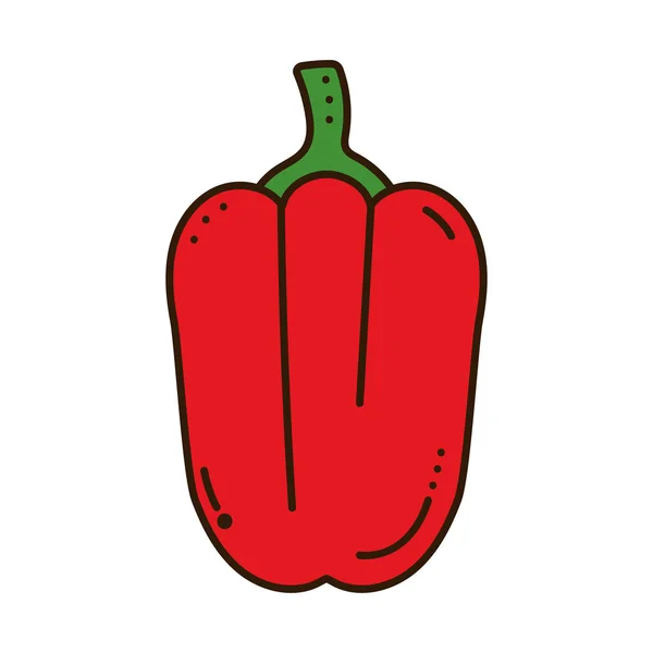 Paprika Symbol Auf Weißem Hintergrund — Stockvektor