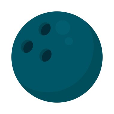 Bowling topu simgesi beyaz arka plan üzerinde