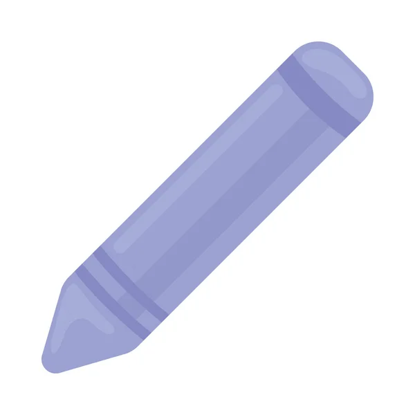 Icône Crayon Violet Sur Fond Blanc — Image vectorielle