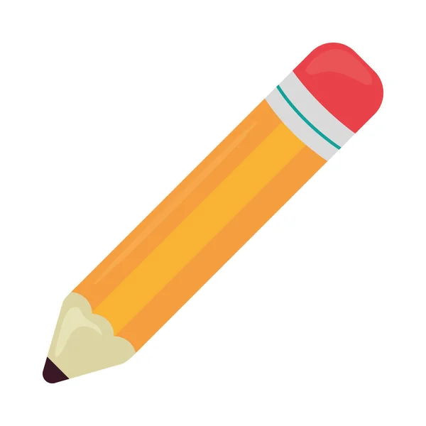Icône Crayon Sur Fond Blanc — Image vectorielle