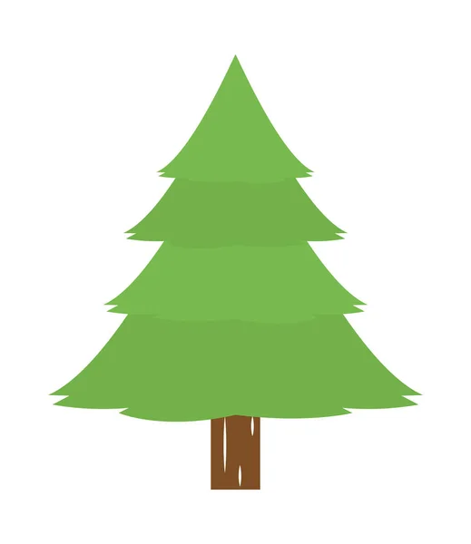 白い背景に松の木のアイコン — ストックベクタ