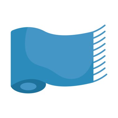 Beyaz arkaplanda mavi eşarp simgesi