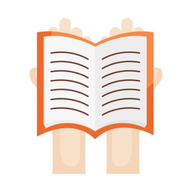 Beyaz arkaplan üzerine kitabı olan dua eden eller