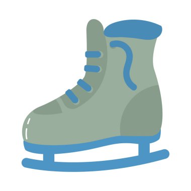 ice skate icon on white background