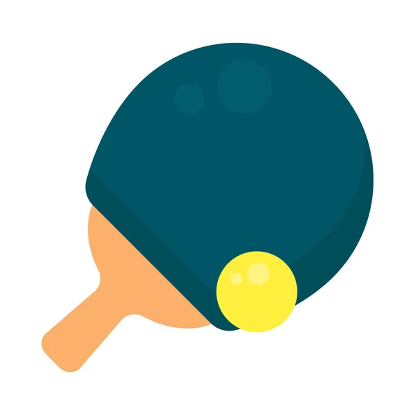 乒乓球球和球拍 — 图库矢量图片