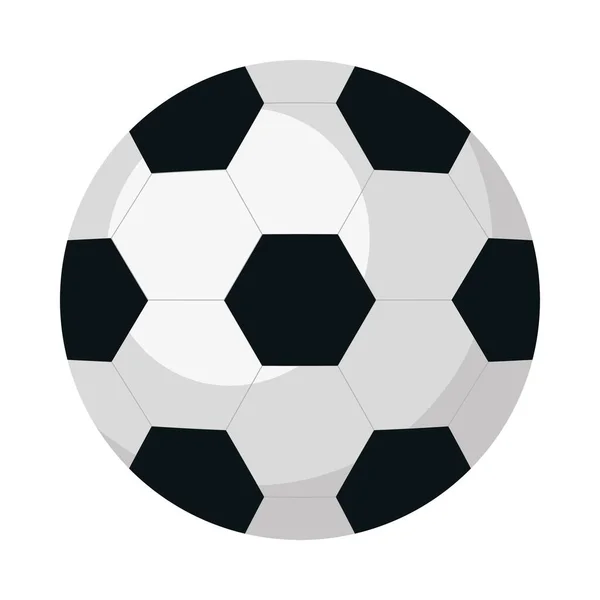 Icône Ballon Football Sur Fond Blanc — Image vectorielle