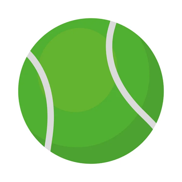 Icône Balle Tennis Sur Fond Blanc — Image vectorielle
