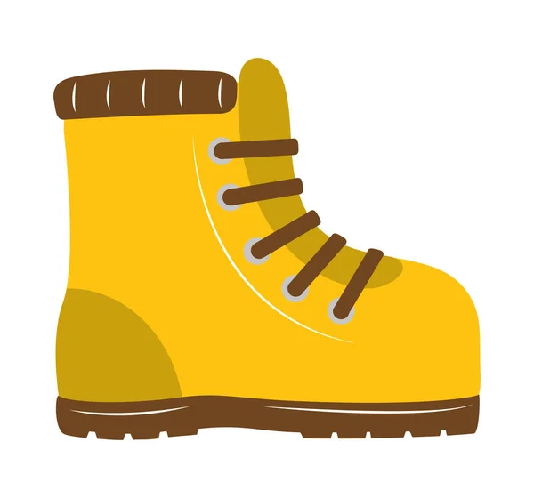 Hiking Boot Icon White Background — Stock Vector