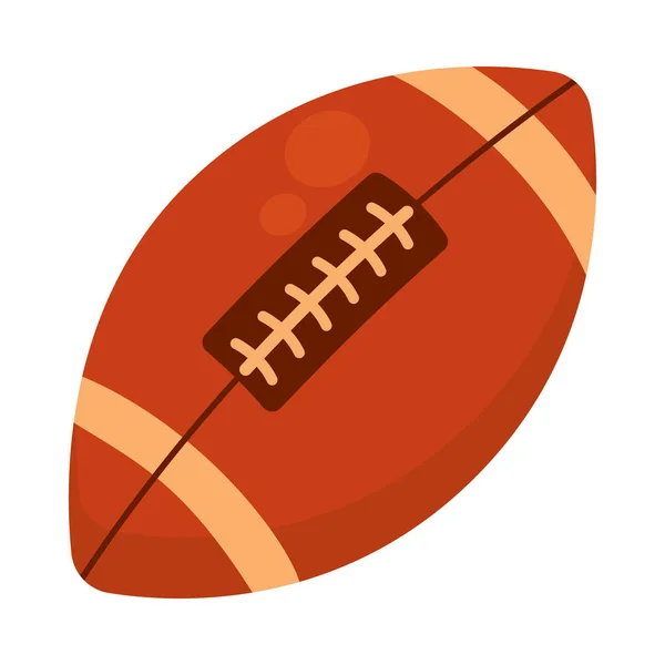 American Football Ball Icon White Background — Stock Vector