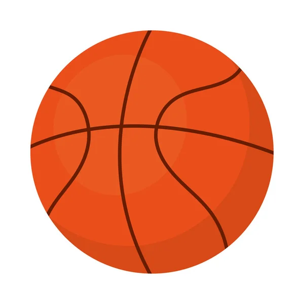 Значок Баскетбольного Мяча Белом Фоне — стоковый вектор