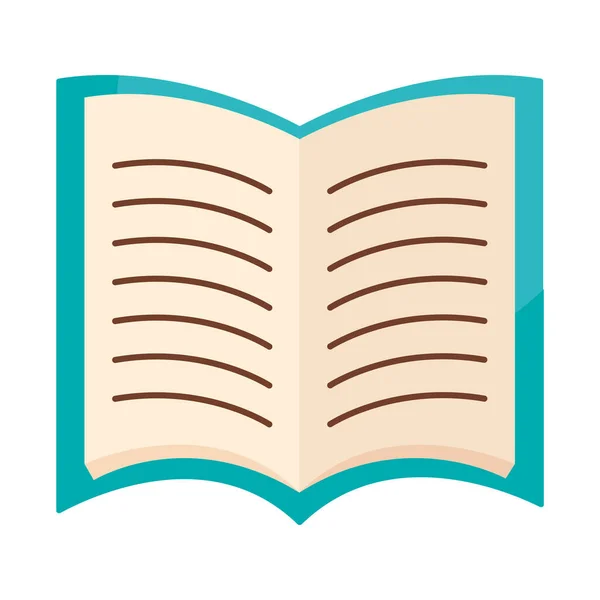 Иконка Книги Белом Фоне — стоковый вектор