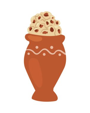 Lohri düz vazo tasarımı beyaz üzerine