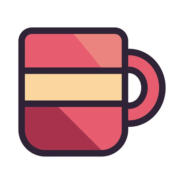 Flat Coffee Cup White — Stockový vektor