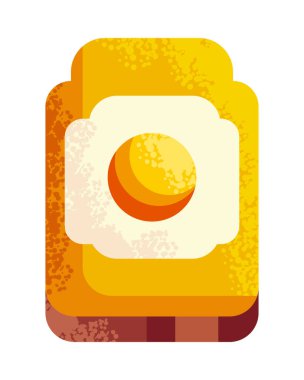 Düz yumurta tabağı beyaz üzerine