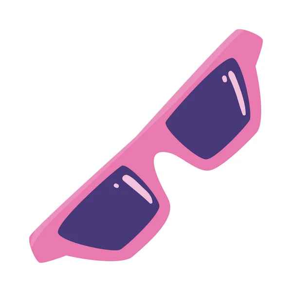 Flat Sunglasses Design White — Stockvector