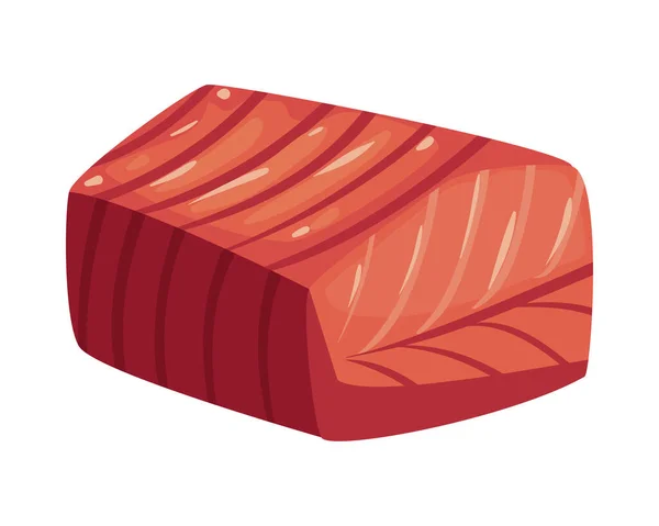 Flat Meat Design White — Image vectorielle