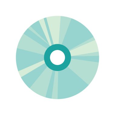 beyaz üzerine kompakt disk tasarımı