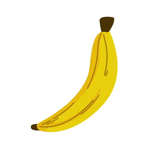 Банановый Дизайн Поверх Белого — стоковый вектор