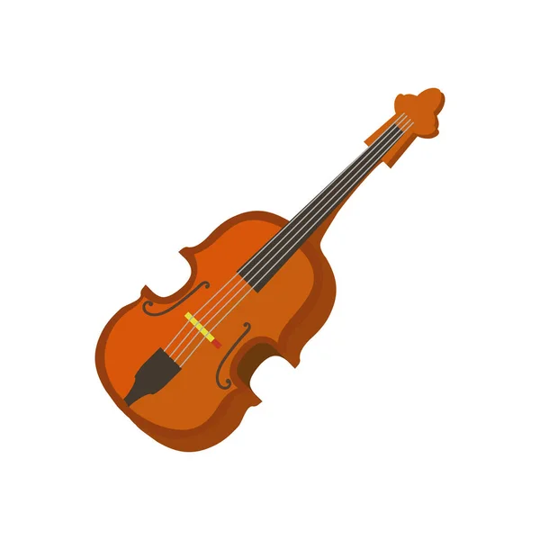 彩色大提琴在白色上的设计 — 图库矢量图片