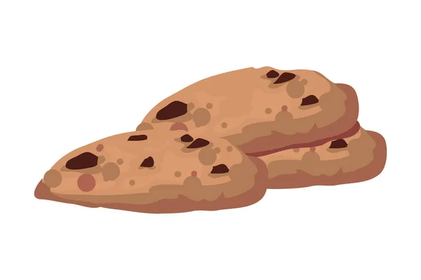 Cookies Aux Pépites Chocolat Blanc — Image vectorielle