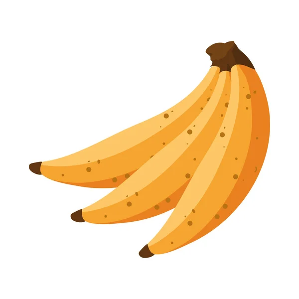 白色上方的黄色香蕉图案 — 图库矢量图片