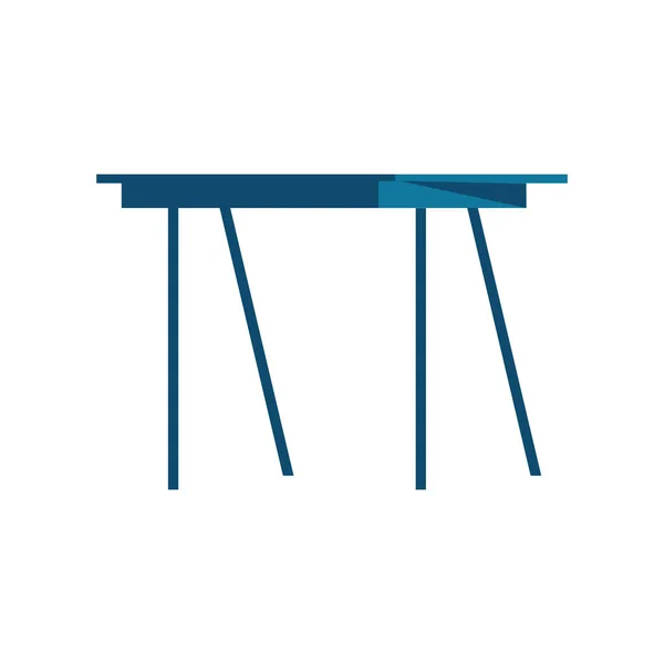 青いテーブルのデザインは — ストックベクタ