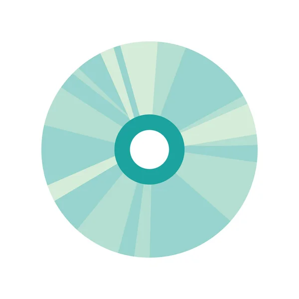 白の上にコンパクトなディスクデザイン — ストックベクタ