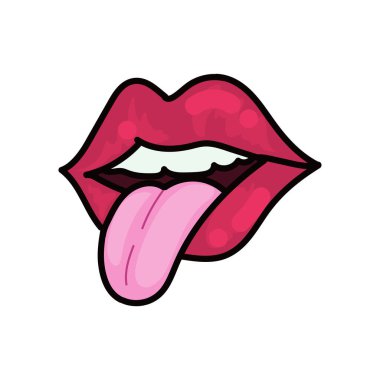 beyaz yerine renkli ağız tasarımı