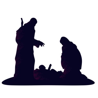 Aziz Mary ve Joseph, İsa 'yla birlikte.