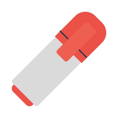 Fosforlu kalem simgesi beyaz arka plan üzerinde