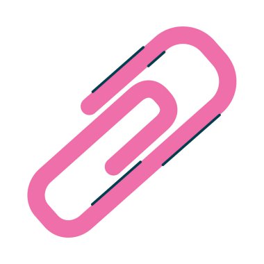 Beyaz arkaplanda pembe ataç simgesi