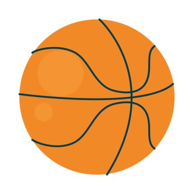 Beyaz arkaplanda basketbol topu simgesi