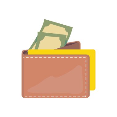 Cüzdanı para yerine beyaz.