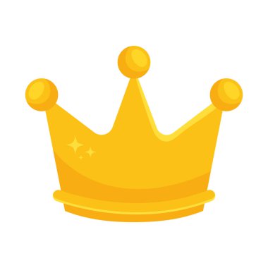 Altın Taç simgesi izole tasarımı
