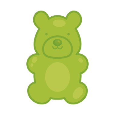 Jelibon ayı şekeri ikonu izole edildi