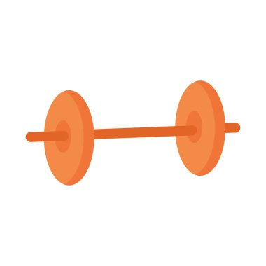 Spor salonu gereçleri simgesi izole edilmiş